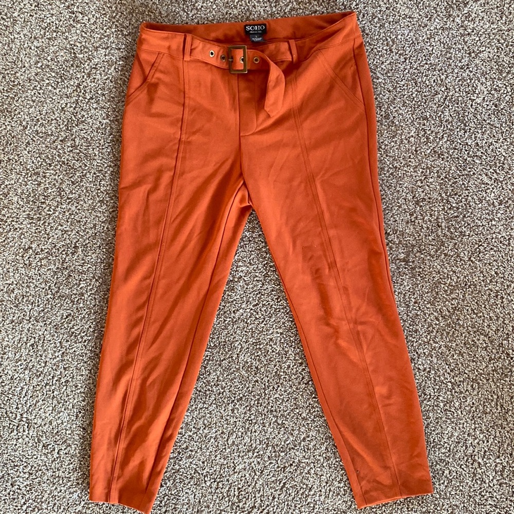 burnt orange dress pants